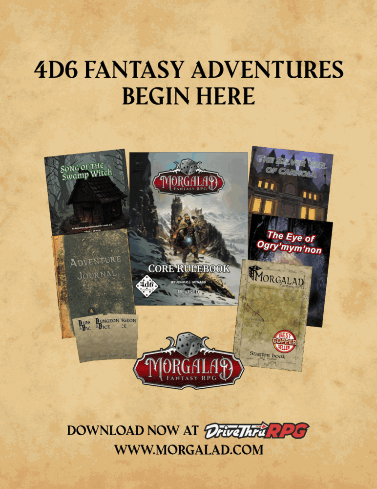 Morgalad 4D6 Fantasy TTRPG [BUNDLE] - Image 2